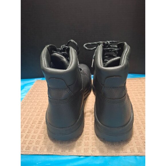 Wolverine Black Leather Mens Work Boots Size 9M - Picture 5 of 10
